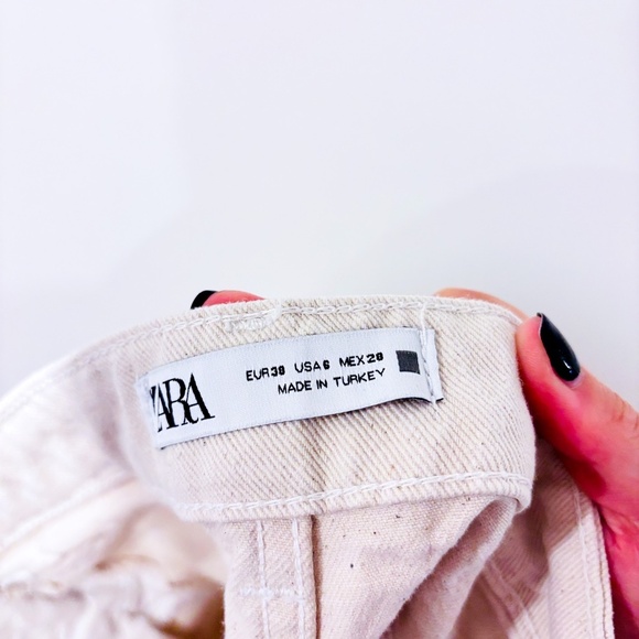 ZARA Beige jeans shorts - Picture 7 of 7